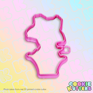 spring daffodil flower cookie cutter mold silhouette kutters kitchen food recipe cookies 3d print contour 3d print model - Mito3D