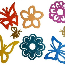 spring flower butterfly bee decals home 3d print model - Mito3D