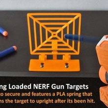 spring loaded target nerf gun fun various sport outdoors weapons weapon war games wargames game unique toys toy shooting targets springy sporting shoot scoring score safety safe print place print-in-place play outdoor novel kids hobby gift gaming flexible flexi competitive competition 3d print model - Mito3D