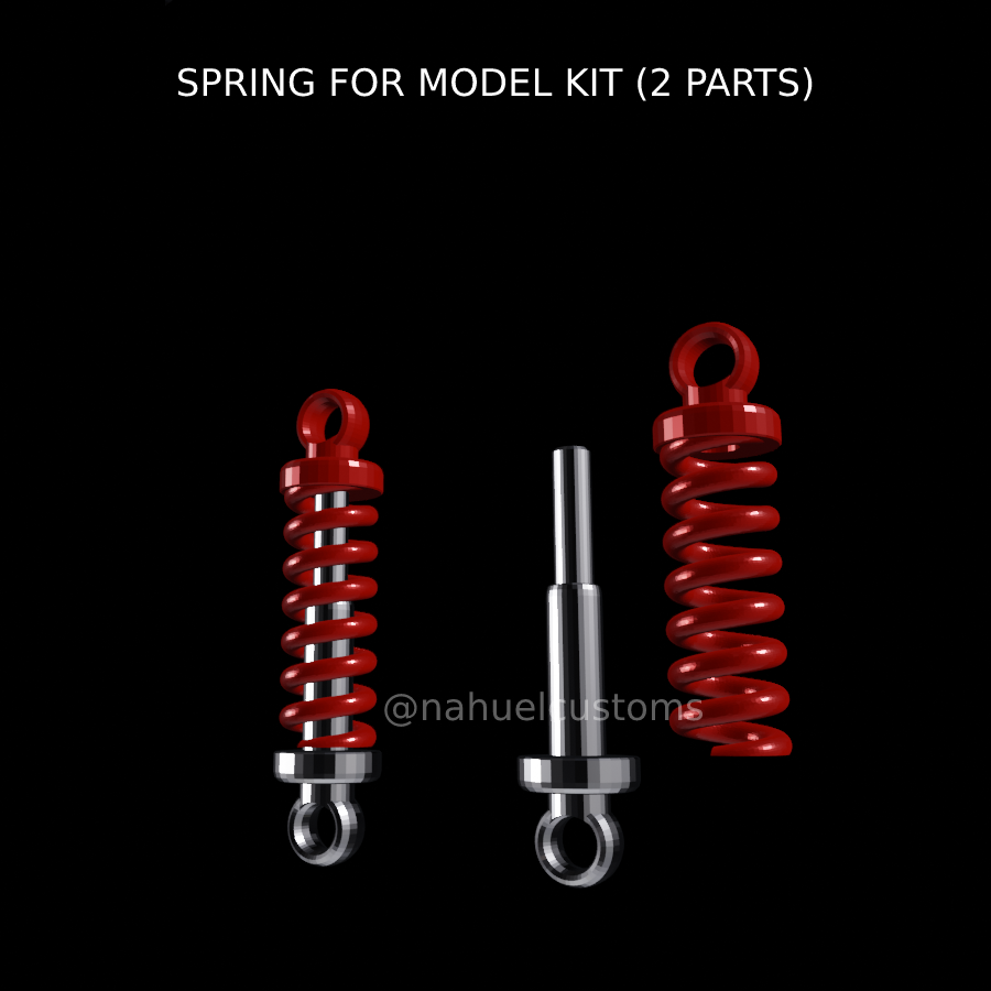 printemps modèle trousse 2 pièces suspension rc traîne courses moulé pression Douane 3D print model - Mito3D