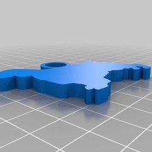 saltador llavero joyería joya personalizado llaveros 3d print model - Mito3D