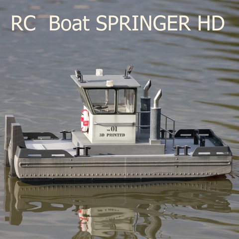 springer römorkör hd oyun model rc radyo kontrol ölçek pushboat 3D print model - Mito3D