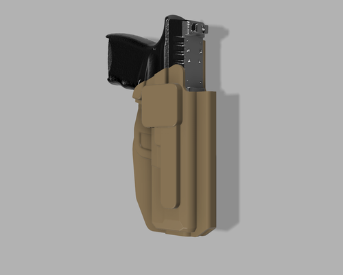 springfield hellcat pro iwb compressione muffa kydex fondina hs pistola owb dovere trim jig 3d print model - Mito3D