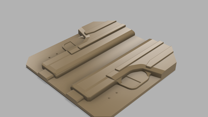 springfield hellcat pro mold kydex holster hs gun owb duty trim jig 3d print model - Mito3D