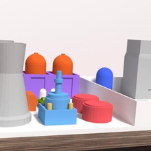 springfield nuclear power plant game simpson animation chernobyl fukushima reactor radioactivity 3d print model - Mito3D