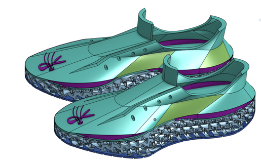 sprinter shoe wearable sprinting shoe  3d print model - Mito3D
