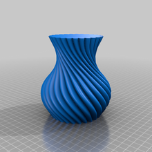 spriralcirclevase flor vaso torcido modo arte 3d print model - Mito3D