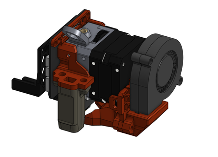 duende extrusora 5015 ventilador potenciar Investigacion ligero peso enfriamiento conducto ender 3 s1 3d print model - Mito3D