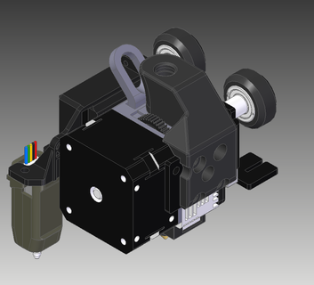 sprite extruder ptfe mount adaptor ender 3 bowden 3d print model - Mito3D
