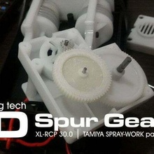spur gear replacement parts tamiya spray-works air compressor airbrush arcylic brush gearing kit paint painting spare spray spurgear tooth work workspray hobby 3d print model - Mito3D