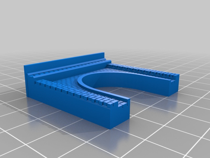 spur tunnelportal 2 1-gleisig mit verdeckung gauge 1 track cover Architecture buildings_structures 3d print model - Mito3D