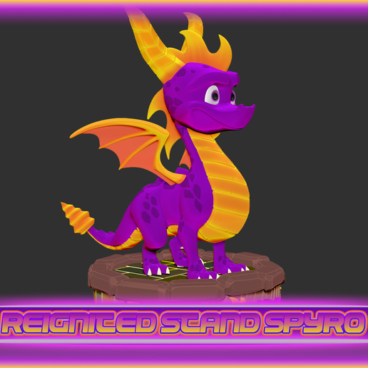 spyro - reignited triology based dragon 3d print model game smile resin new printing videogame 3D print model - Mito3D