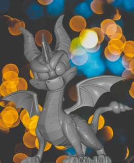 spyro cute print3d model spyro3d spyroprint spyrothedragon spyrothedragon3d spyrofigurine 3d print model - Mito3D