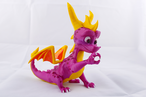 spyro dragon poses okay mmu color mmu2 multicolor multimaterial sculptures 3d print model - Mito3D