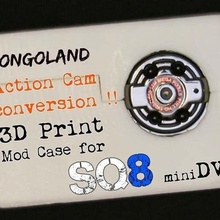 sq8 3d impressão açao cam mod caso bainha Songoland gadget Câmera conversão gopro miniDV 3d print model - Mito3D