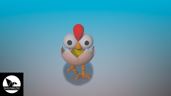 equipo busters bebé pollo juego pelearse estrellas 3d print model - Mito3D