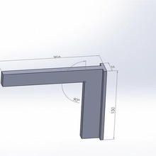 Quadrat-90 Grad 90 Quadrat tool Kader 3d print model - Mito3D
