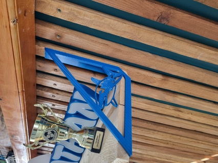 carré angulaire mur étagère requin Accueil maison décoration 3d print model - Mito3D