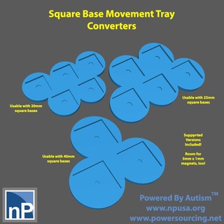 square base movement tray converters fantasy converter kings war age 3d print model - Mito3D