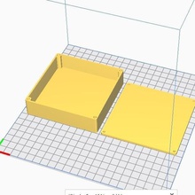 Kare kutu büyük m3 ekler ile reclosable aracı kutusu Ekle 3d print model - Mito3D