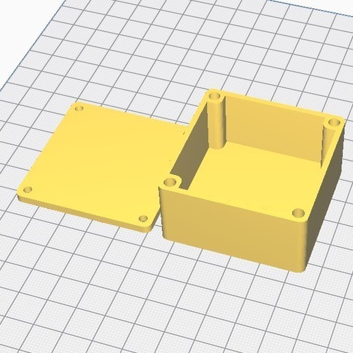 square box reclosable via m3 inserts small tool insert 3D print model - Mito3D