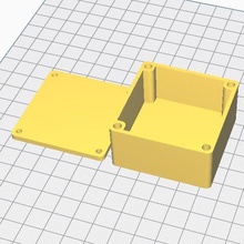 square box reclosable via m3 inserts small tool insert 3d print model - Mito3D