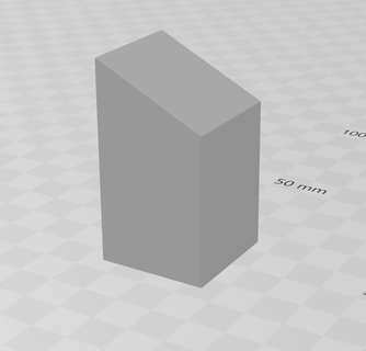 square bust pedestal 3d print model - Mito3D
