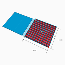 Quadrat Zellen wissenschaftlich Experiment Werkzeug Wissenschaft Gitter Deckel Lager Larven Kindergarten Larve Würmer fliegt 3d print model - Mito3D