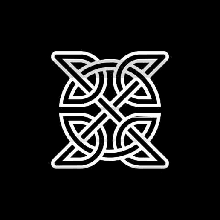Quadrat keltisch Knoten Symbol Flip Figur Gadget 3d print model - Mito3D