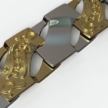 Meydan Zincir bağlantı takı zincir süsler bilezik kolye moda kare juhannproduct 3d print model - Mito3D