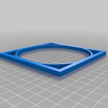 Quadrat Kreis Kalibrierung Customizer Makerbot 3d_printing_tests 3d print model - Mito3D