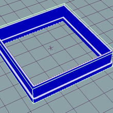 plaza de cortador la galleta casa square cookie sharp 3d print model - Mito3D