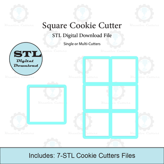 carré biscuit coupeur multi stl fichier Accueil maison 3d print model - Mito3D