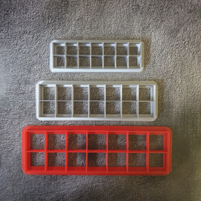 quadrat plätzchen schneider 3pc einstellen quadrate kuchen cutter fondant werkzeuge 3d print model - Mito3D