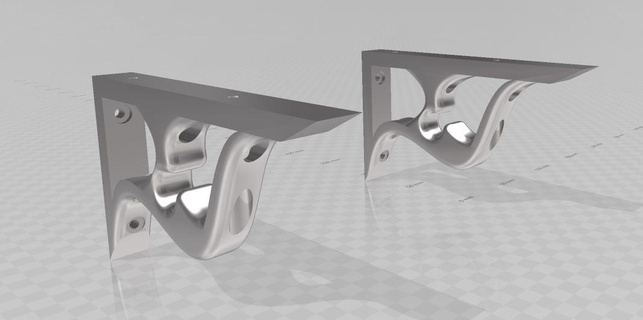 piazza design mensola v1 casa facile Stampa deco simpatico supporto noel 3d print model - Mito3D