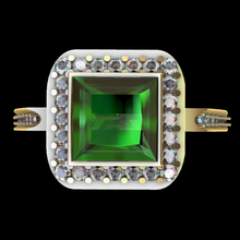 cuadrado compromiso anillo joyería joya anillos flor stl gratis impresión canalla Arte diseñando 3d print model - Mito3D