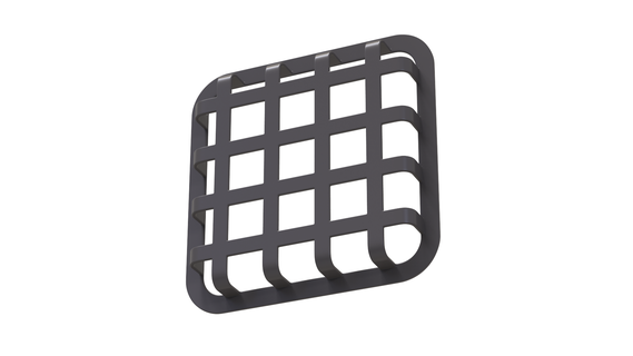 square grid protect grille carr de protecton wire mesh wiring net cover architecture deco print 3d stl obj download 3d print model - Mito3D