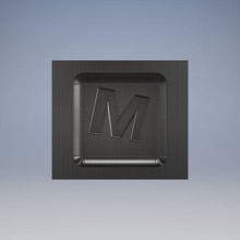 quadrado mofo carta cozinha bolo decoração bolos 3d print model - Mito3D
