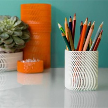 quadratischer Bleistift-cup-medium home 3d print model - Mito3D