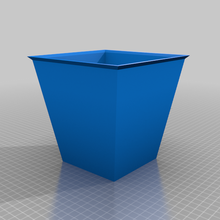 square pot 3d print model - Mito3D