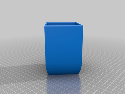 square pot drain hole containers 3d print model - Mito3D