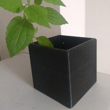 square pot home flowerpot storey 3d print model - Mito3D
