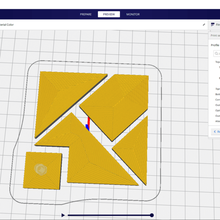 Quadrat-puzzle Spiel Platz puzzle albert einstein Spaß jigsaw 3d print model - Mito3D