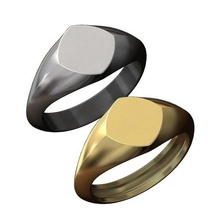 quadrado quadrângulo flat top sinete anel 3d impressão modelo joalheria imprimível ouro prata jóias joaillier esterlina luxo Signetring menring moda homens acessórios 3d print model - Mito3D