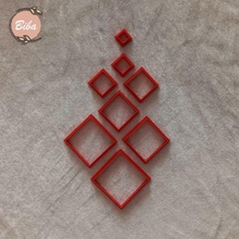 piazza forma frese attrezzo taglierina biscotto francobollo polimero argilla 3d print model - Mito3D