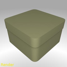 quadratische box abgerundete klein home container storage gadget 3d print model - Mito3D