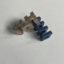 quadrado espiral dreadlock conta joalheria dreadlocks pavor dreadbead 3d print model - Mito3D