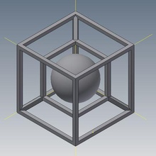 quadrado esfera 3d print model - Mito3D