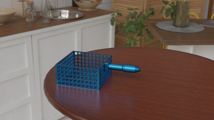 square strainer drainstrainer colador rejilla 3d print model - Mito3D