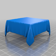 square tablecloth over box home decor 3d print model - Mito3D